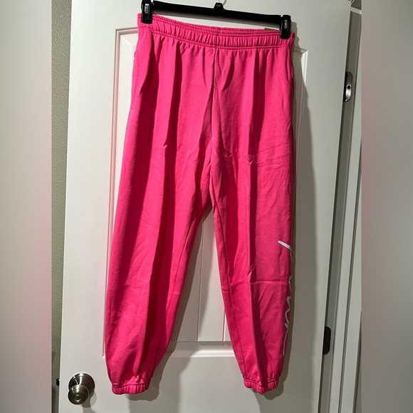 NEW‎ NWT VS Victoria secret sweats pink campus pants L large - Picture 1 of 11